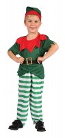 Oversigt: Santas lille hjælper barn kostume