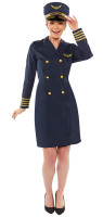 Oversigt: Captain Jane Navy Damenkostüm