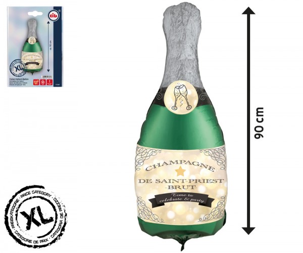 Foil balloon champagne bottle Chateau Celebration 90cm