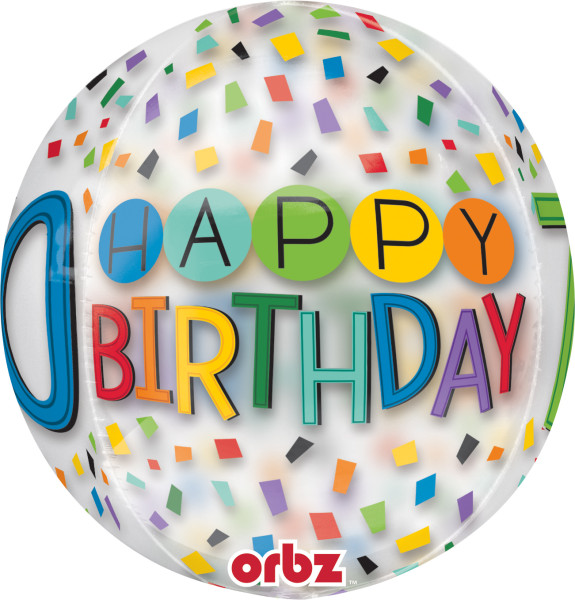 Orbz Ballon Confetti 70e Verjaardag 2e