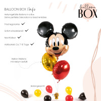 Vorschau: XL Heliumballon in der Box 3-teiliges Set Mickey Mouse