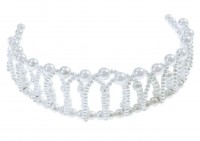 White princess pearl crown