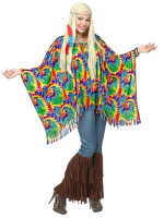 Preview: 70s hippie poncho for women