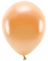 Vorschau: 100 Eco metallic Ballons orange 26cm