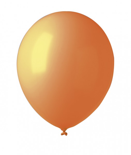 12 globos fiesta Madrid Naranja 30cm