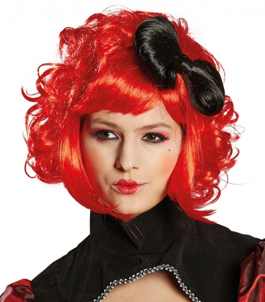 Punk girl wig red