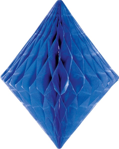 Diamant nid d'abeille en bleu foncé 30cm