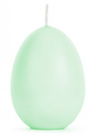 Vorschau: Grüne Oster Brunch Ei Kerze 10cm