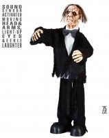 Preview: Animated zombie groom 75cm
