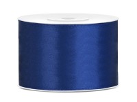 25m satin presentband marinblått 5cm brett