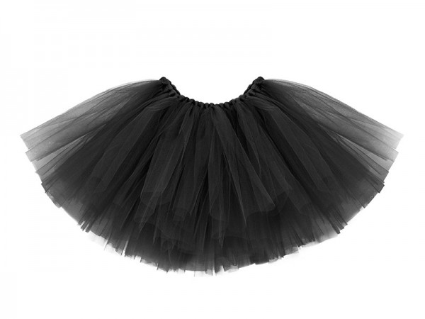 Tutu skirt with bow in black 34cm