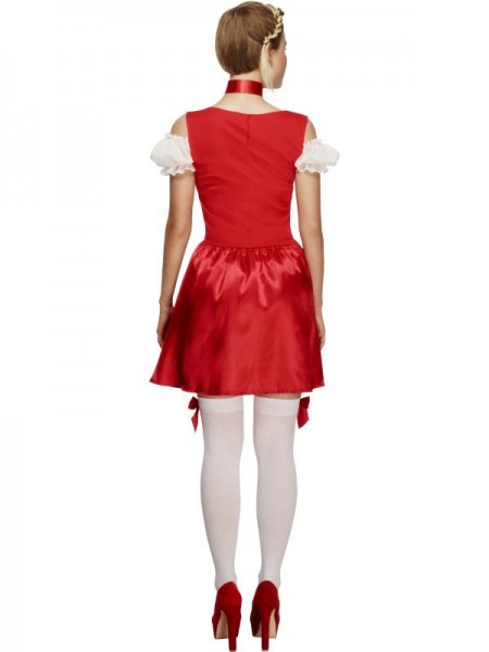 Christmas dirndl costume red-green 2