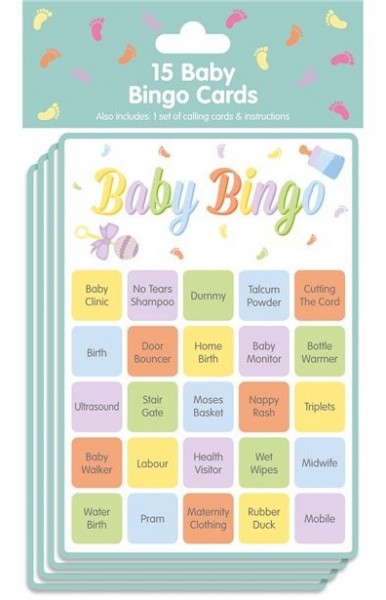 15 Baby Bingo Spielkarten