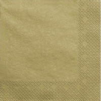 20 serviettes or métallisé 40 x 40 cm