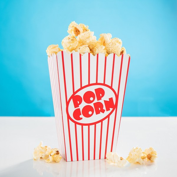 8 st popcornsnacklådor för filmkväll 13 x 9,5 cm 2