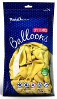 Preview: 100 party star balloons lemon yellow 30cm