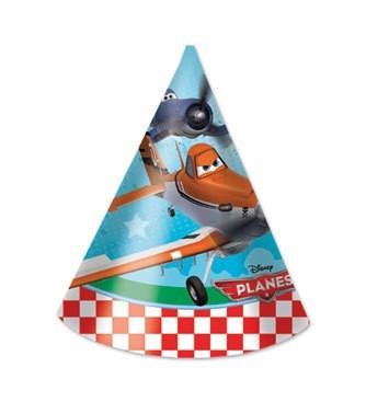6 Disney Planes Dusty and Skipper Riley party hats