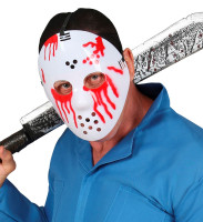 Widok: Zakrwawiona maska hokejowa dla mężczyzn