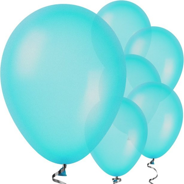 10 turkosa ballonger Jive 28cm
