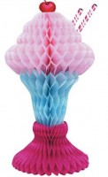 Amarena Ice Cream Cup Honeycomb Ball Stand 36cm