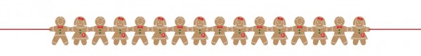Gingerbread children garland 1.57m