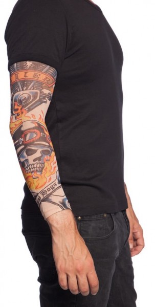 Tattoo sleeve fire and flame