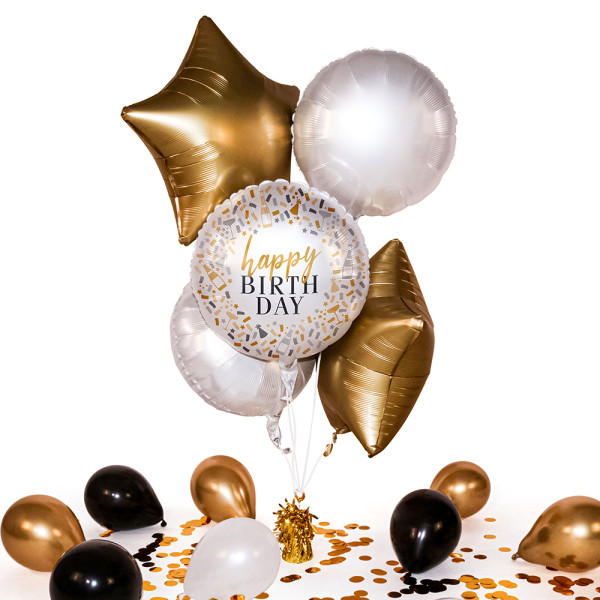 Heliumballon in der Box Hello Happy Birthday