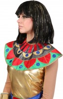 Cleopatra wig with golden strands