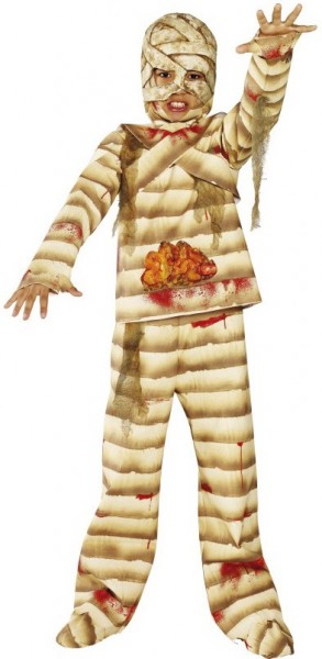 Disfraz infantil de momia ensangrentada