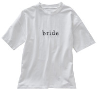 Voorvertoning: T-shirt Bruid maat M in het wit