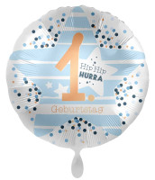 1. Geburtstag Folienballon Happy Star 71cm