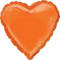 Balon pomarańczowe serce 43 cm