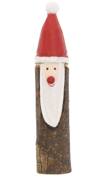 Holz Weihnachtsmann Figur 2,5 x 12,5cm