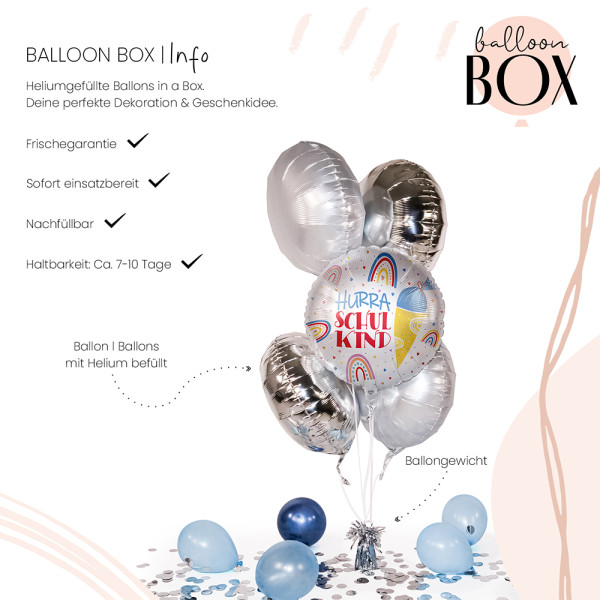 Heliumballon in der Box Happy School 3