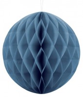 Oversigt: Honeycomb-kugle Lumina blå 30cm