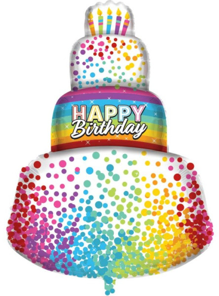 Happy Birthday Helium Flasche mit Ballons 4