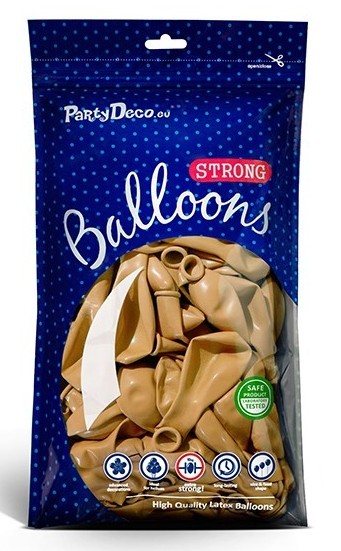 10 Partystar metallic Ballons gold 27cm