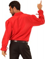 Widok: Hiszpańska koszula z falbankami Carlos czerwona
