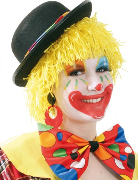 Zotty Clown Fringe-pruik in geel