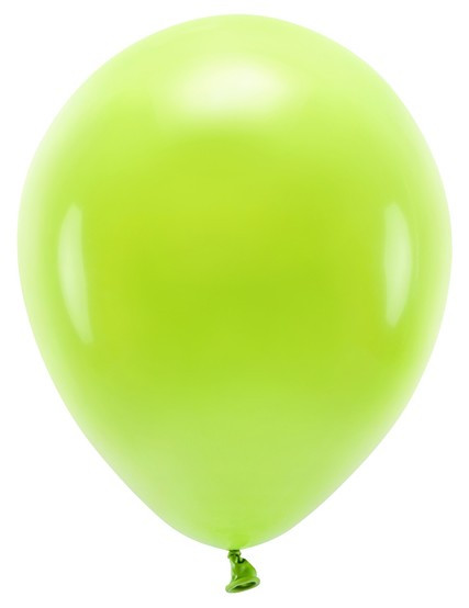 100 balonów pastelowych eco jasnozielonych 30cm