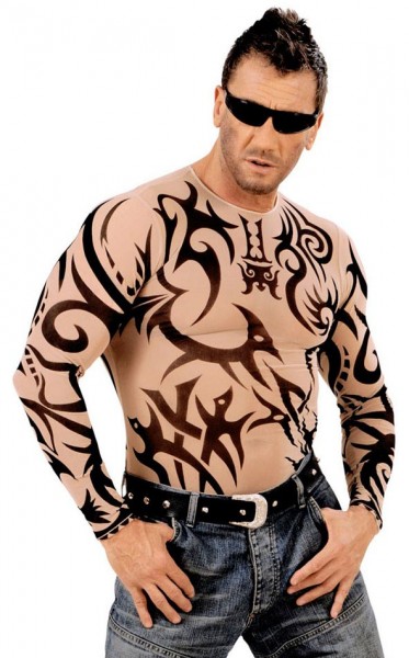 Tatuaje camiseta tribales hombres