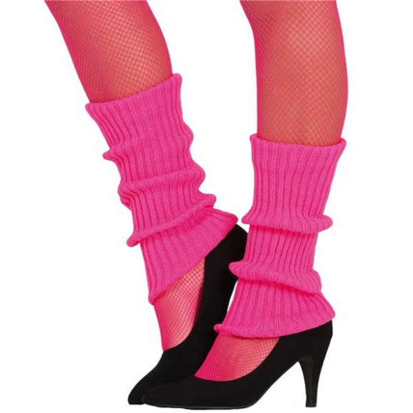 Leg warmers neon pink