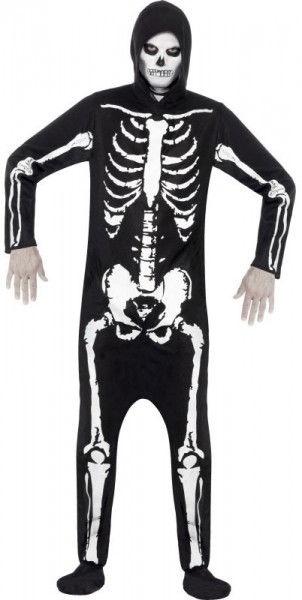 Full body suit skeleton costume