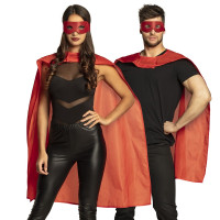 Superhjälteförklädnadsuppsättning röd