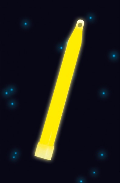 Power glowstick med ledning 15 cm gul