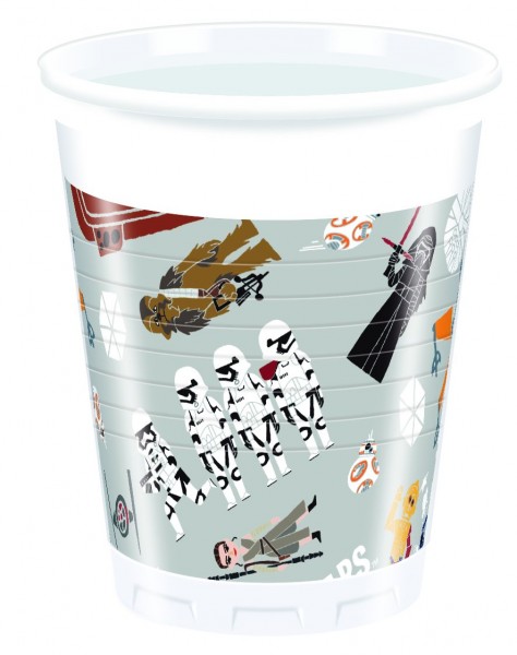 8 Star Wars Forces cups 200ml