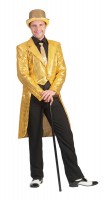 Oversigt: Funky sequin kjole jakke til mænd gul