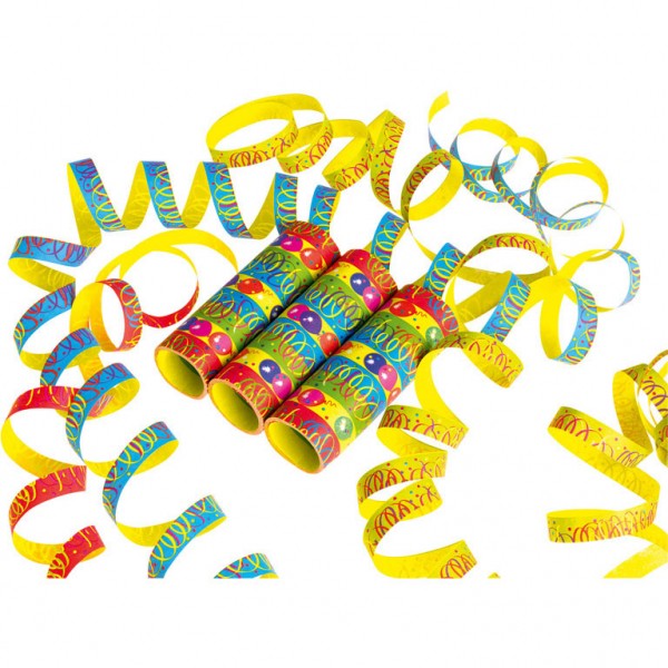 3 kolorowe balony streamerów imprezowych
