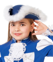 Sombrero de guardia Funkemariechen azul Danza de carnaval