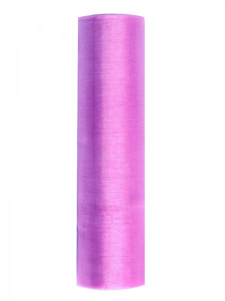Organza på rulle lyserød 16cm x 9m 2